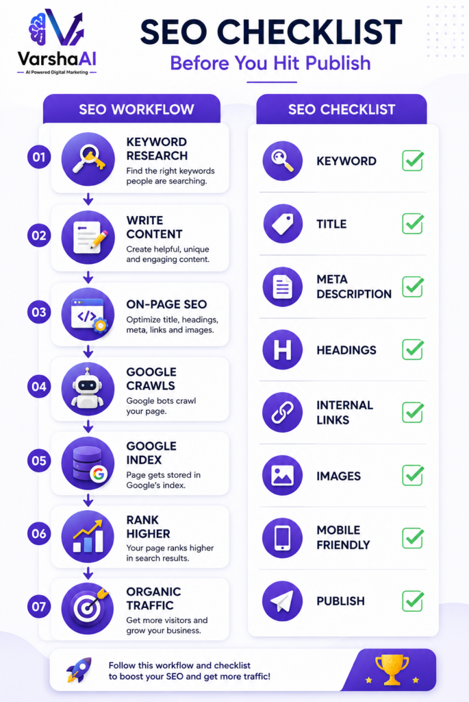 SEO checklist and workflow guide