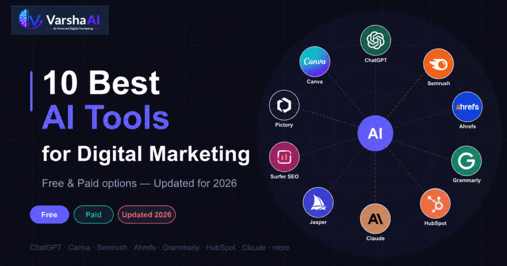Top 10 AI tools for Digital Marketing
